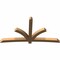 Ekena Millwork Davenport Timber Gable Bracket, Western Red Cedar, 108"W x 58"H x 5 1/2"D x 5 1/2"F, 13/12 Pitch GBW108X58X0606DAV00SWR - alternate 4